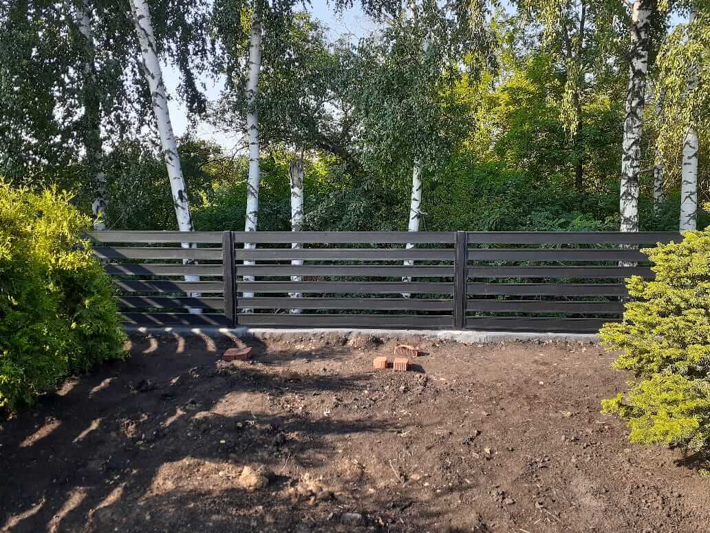 Забор-ранчо из металлопланкена 48м RAL9005 Черный МАТТЕ в Санкт-Петербурге