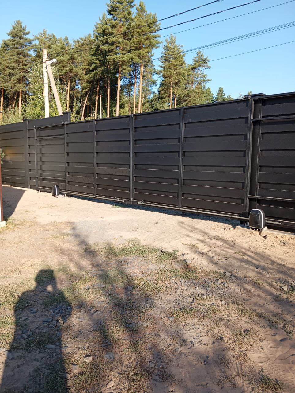 Забор-ранчо из металлопланкена 37м RAL9005 Черный МАТТЕ фото 1 в Санкт-Петербурге