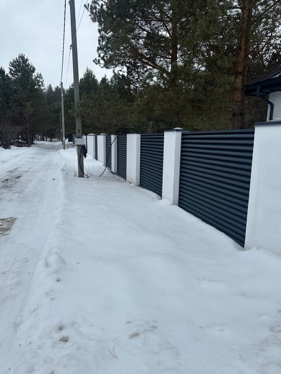 Забор-жалюзи 76м RAL7024/7024 Серый Графит двусторонний МАТТЕ фото 5 в Санкт-Петербурге