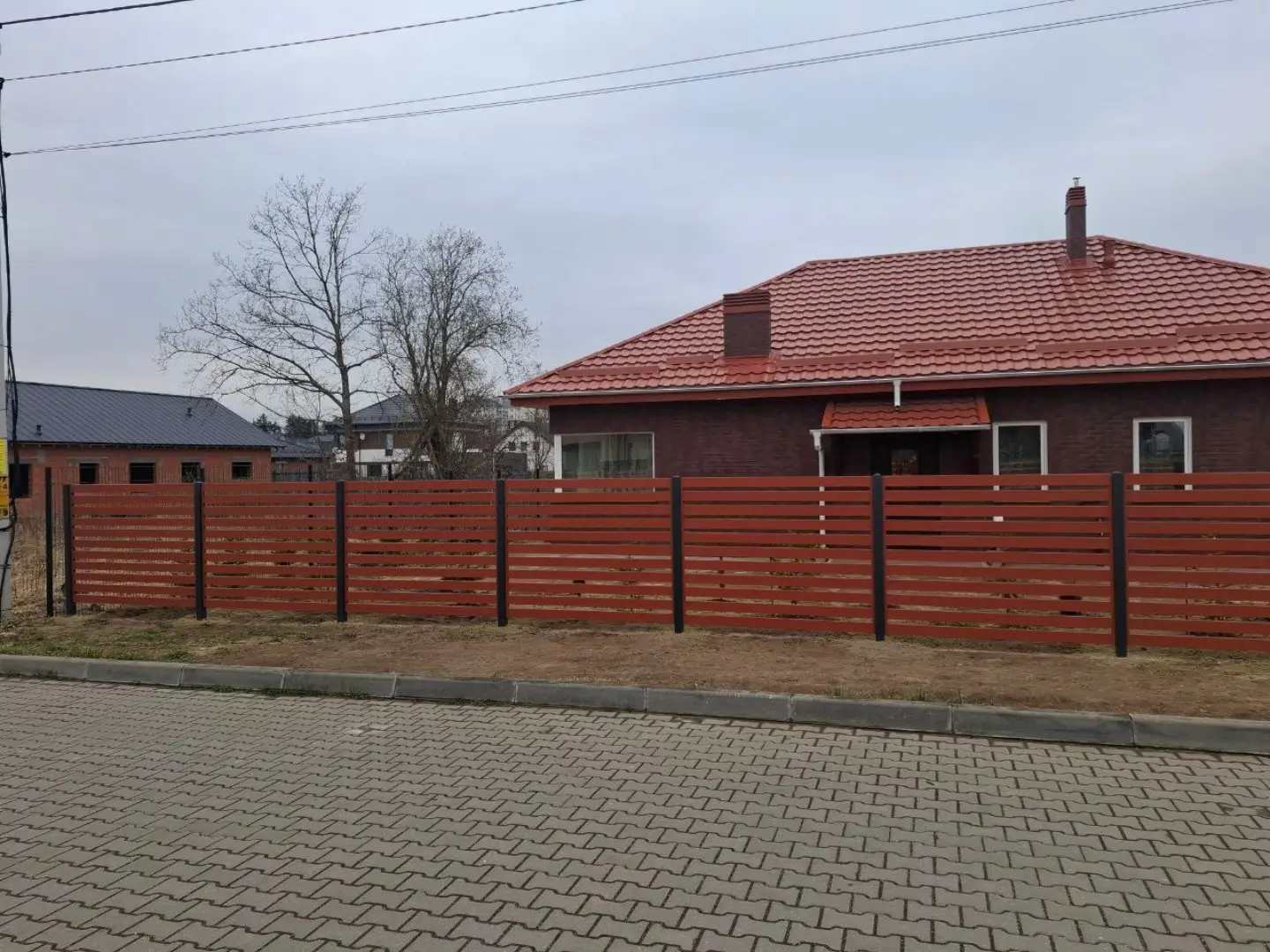 Забор-ранчо из металлопланкена 18м RAL8004 Терракотовый фото 3 в Санкт-Петербурге